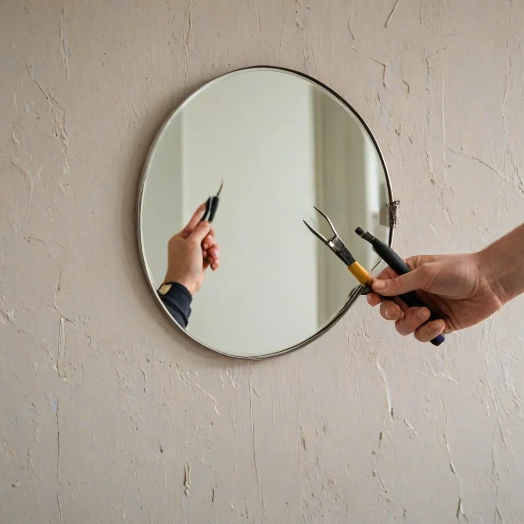 Jak odkleić lustro od ściany bez uszkodzeń