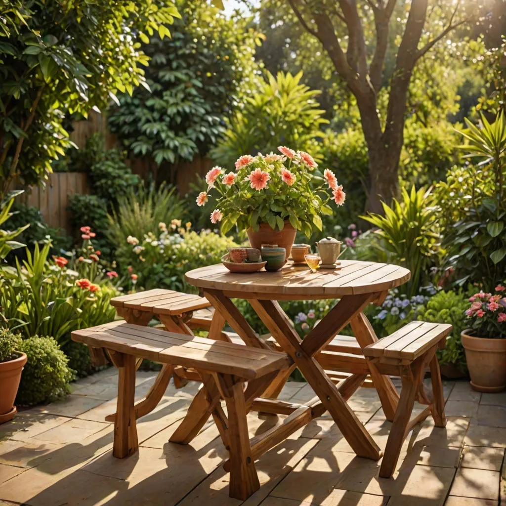Jak zrobić stół ogrodowy drewniany?