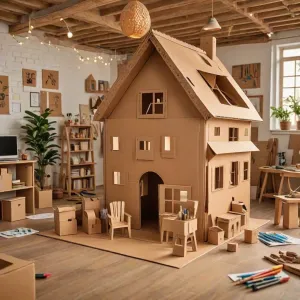 Jak zrobić domek z kartonu?