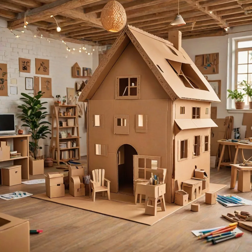 Jak zrobić domek z kartonu?